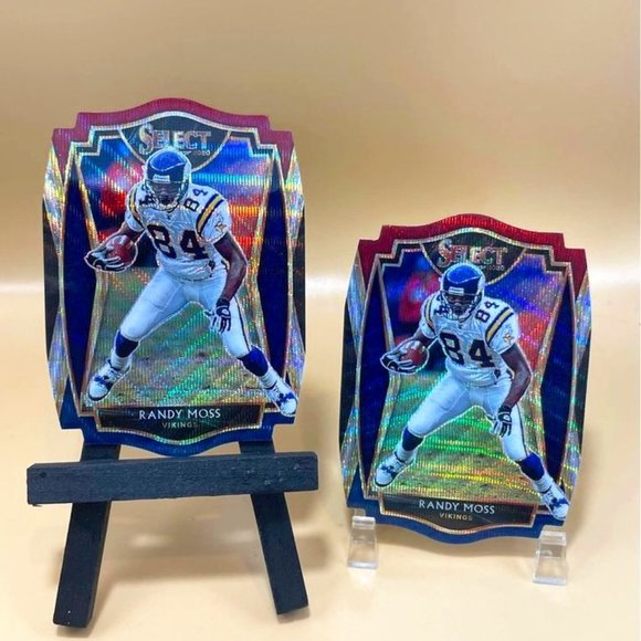 2020 Select Premier Level Randy Moss Prizm Die-Cut Vikings Lot #112 - Picture 1 of 5